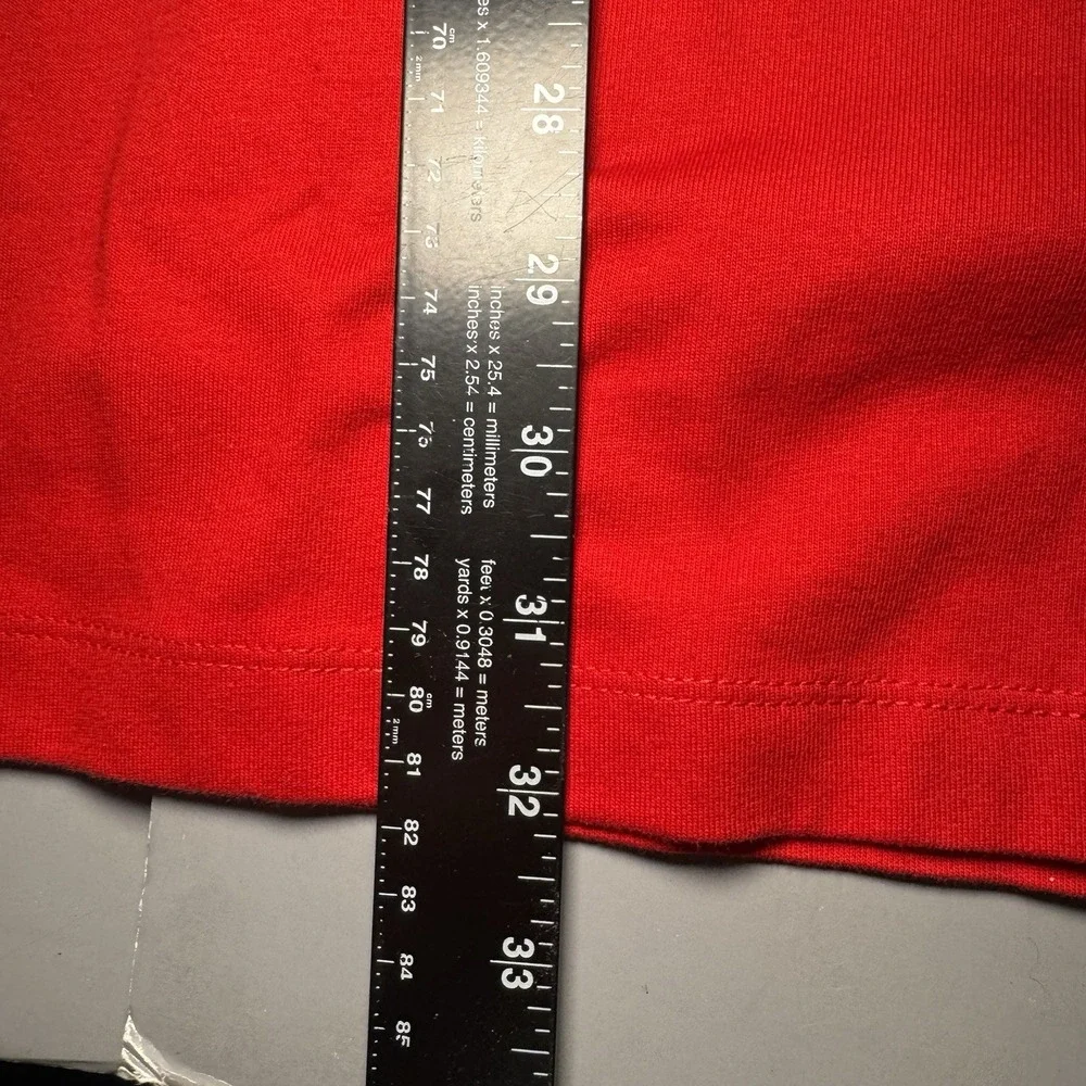 Nike Air Jordan XXL MVP Flight Cursive Script T Shirt Red FN5958-687 Baseball